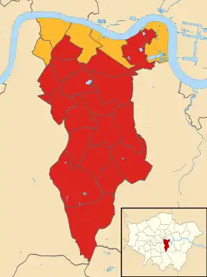 Southwark 2018 results map