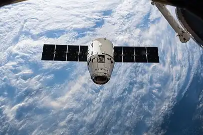 Dragon approaching the ISS