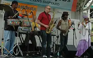 Performing at the Miami River Festival in 2007