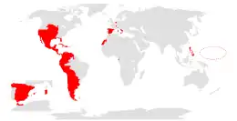 Image 4Map of territories that were once part of the Spanish Empire (from History of Spain)