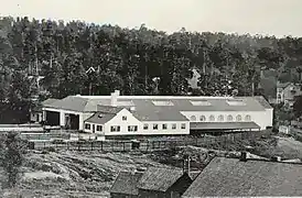 Tram sheds at Lillsjön, 1930s