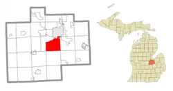 Location within Saginaw County