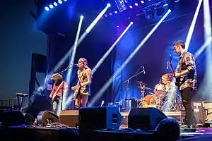 Speedy Ortiz performing at the Sasquatch Music Festival in 2016