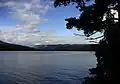 Scenic view over lake Sperillen