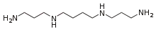 Skeletal formula of spermine