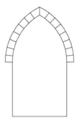 Equilateral arch