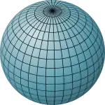 A sphere 
  
    
      
        
          S
          
            2
          
        
      
    
    {\displaystyle S^{2}}