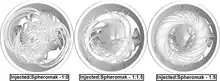  A model of a spheromak forming inside a chamber (far right)