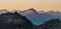 North aspect of Spire Mountain (centered) seen from Gothic Basin.