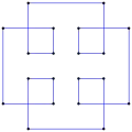 Spirolateral (1,2,3,2,1)90°, i8