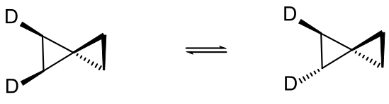 Spiropentane topomerization