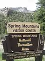 Forest Service sign at the Visitor center