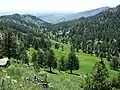 Upper Spring Creek valley on Horsetooth Mountain.