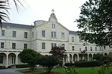 The current Administration Building, designed by James Freret and built c.1869 on the site of the old main building.