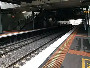 View from Springvale platform 2 facing towards platform 1