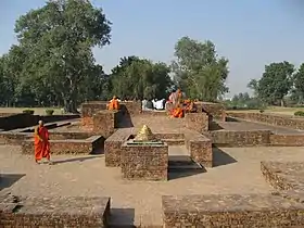 Gandhakuti (Buddha's hut) in Jetavana, Shravasti.