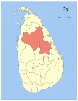 Location within Sri Lanka