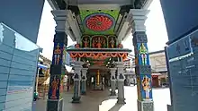 Sri Srinivasa Temple entrance hallway.