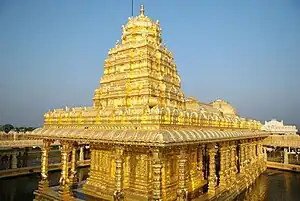 The Golden temple of Mahalakshmi, Vellore, Tamil Nadu, India