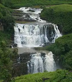 The waterfall before the dam was built.