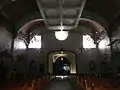 The choir loft and main door