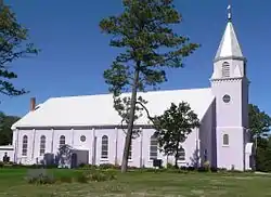 St. Charles Borromeo church in St. Francis, South Dakota at the Rosebud Indian Reservation