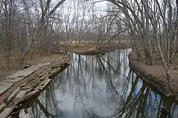 The St. Joseph River just north of the Ohio Turnpike