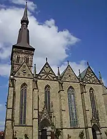 View from the market place on the Marienkirche