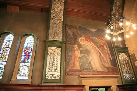 Interior of St. Mary the Virgin church by Sir William Reynolds-Stephens in Great Warley, Essex