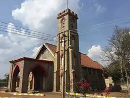 Exterior of a stone church