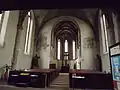 The view from the space under the choir.