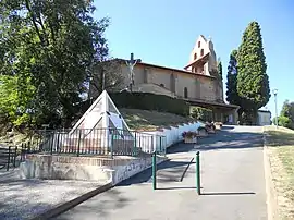 The church in Pompertuzat