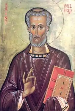 Icon of Saint Wilfrid, who is also venerated in the Orthodox Church