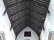 Detail of the hammerbeam roof