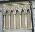 Terracotta blind Romanesque arcading