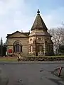 Mausoleum on right, St Cuthberts Kirkleatham