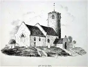 St Julian's Church Norwich, an engraving from Sillett's Views of the Churches, Chapels and Other Public Edifices in the City of Norwich (1828), Norfolk Museums Collections