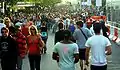 Crowds on Fitzroy St during the 2007 festival.