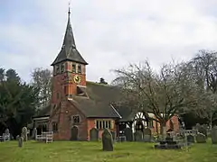 colour photograph of St Mary's church in 2009