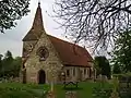 The church from the north-east