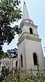 The steeple of St. Mary's Church, in the fort