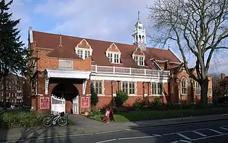 The estate church of St Michael and All Angels by Shaw, 1880