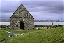 Photograph of a stone chapel