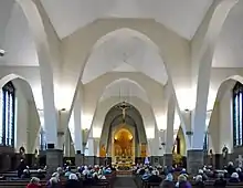 Interior of St Oswald, Old Swan(1951–57; grade II)