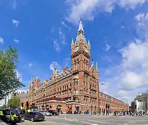 St Pancras Station from Euston road