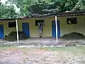 A shed row-style stable at a riding club in Panama