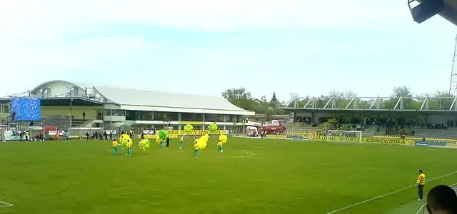 Interior view of the stadium