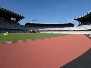 Scenic view from the pitch