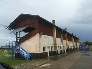 Exterior view of the stadium.