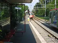 B80C trains at Remydamm station in 2005